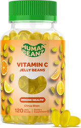 Human Beanz - Vitamin C Jelly Beans, 120 Count (Pack of 1) - Gluten-Free Kosher