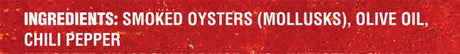 Crown Prince Smoked Oysters with Red Chili Pepper - 3 Oz. (Pack of 18)
