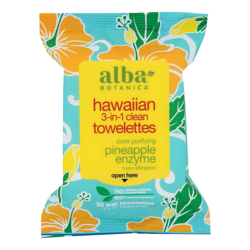 Alba Botanica Calming 3-in-1 Makeup Remover Cleansing Towelettes, 25 Count - Cozy Farm 