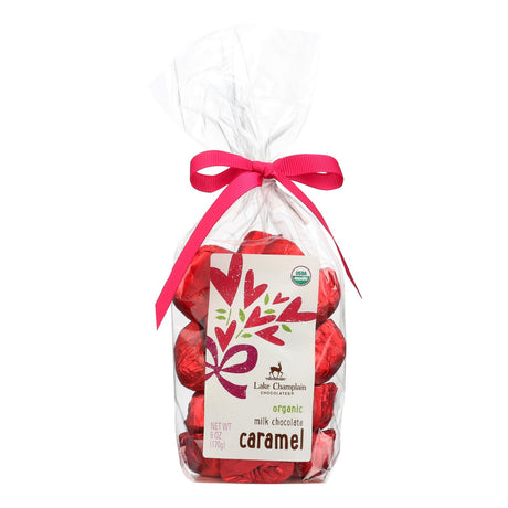 Lake Champlain Chocolates 6 oz Organic Milk Chocolate Caramel (Case of 12) - Cozy Farm 