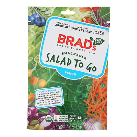 Brad's Plant Based - Salad To Go Ranch - Case Of 12-2 Oz - Cozy Farm 