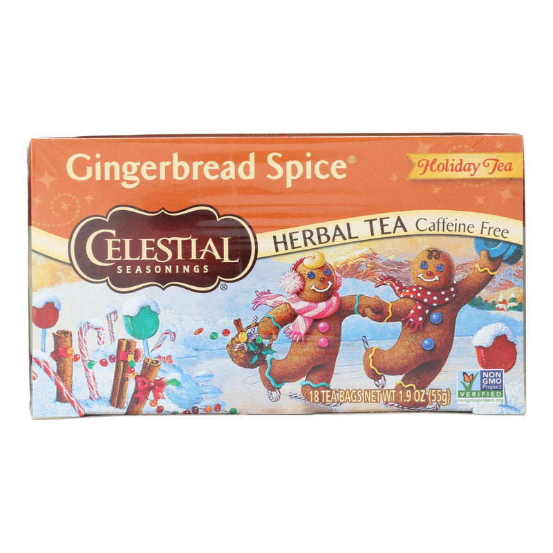 Celestial Seasonings Gingerbread Spice Herb Tea (Pack of 6 - 18 Tea Bags) - Cozy Farm 