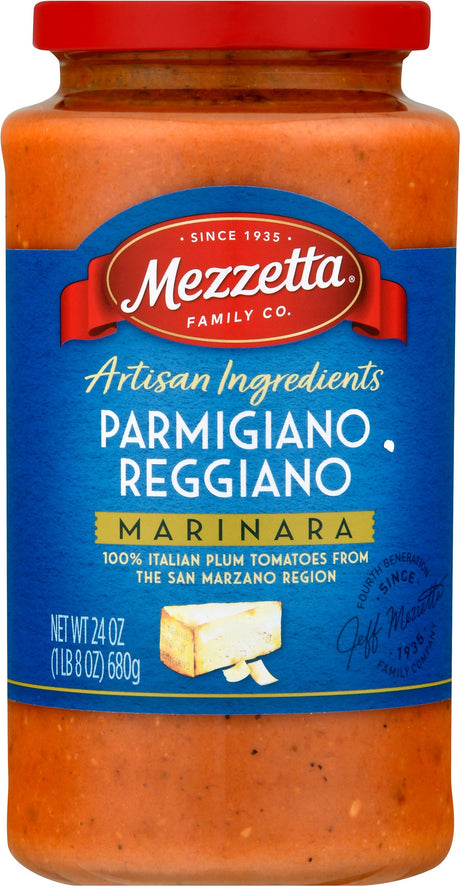 Mezzetta Premium Parmigiano Reggiano Pasta Sauce - 24 Oz, Case of 6 - Cozy Farm 
