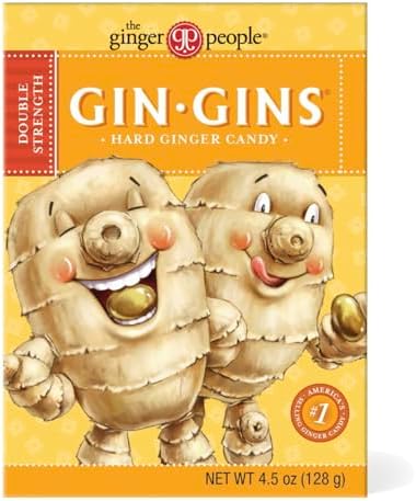 Ginger People - Gingins Mandarin Orange Chews, 3 oz (Pack of 12) - Gluten-Free Ginger Candy