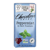 Chocolove - Mini Dark Chocolate Peppermint Bars, 1.3 oz (Pack of 12) - Dairy Free Treat