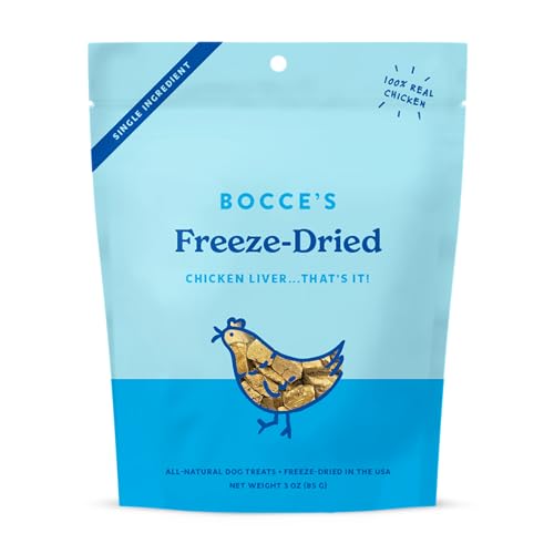 Bocce's Bakery - Freeze Dried Chicken Breast Dog Treats, 3 oz (Case of 12) - USA Made