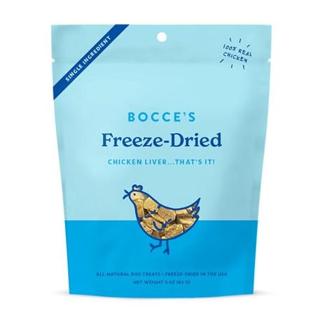 Bocce's Bakery - Freeze Dried Chicken Breast Dog Treats, 3 oz (Case of 12) - USA Made
