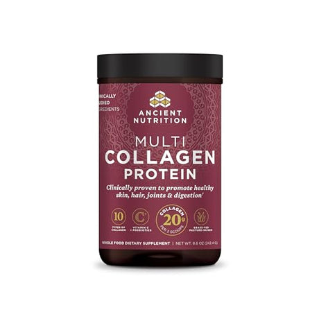 Ancient Nutrition Multi Collagen Protein - 8.6 oz, Healthy Skin, Hair, Joints