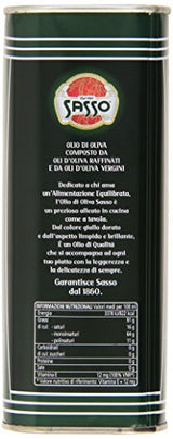 Sasso : "Olio Di Oliva" Olive Oil 1 Liter (33.8 Fl.oz.)