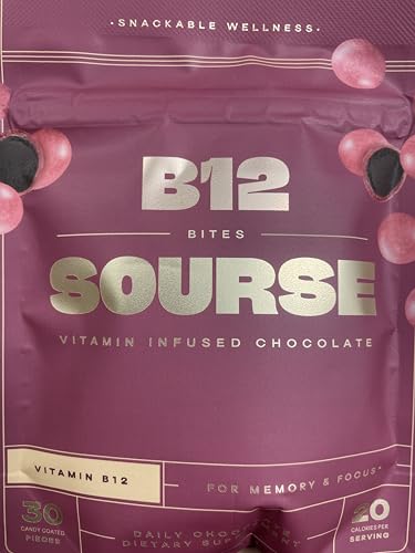 Sourse B12 Bites 30 Ct (Pack of 6) - Gluten-Free Fair Trade