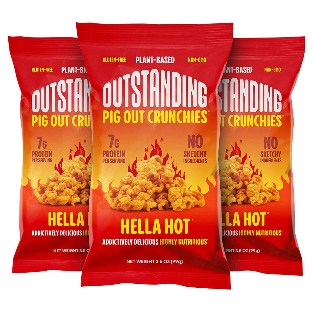 Outstanding Foods - Crunchies Hella Hot (Pack of 12 3.5 Oz) - Cozy Farm 