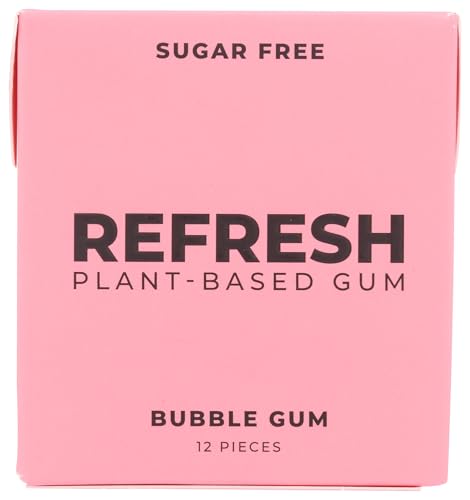 Refresh Gum - Bubble Gum, 12 ct (Pack of 12) - Chewing Gum Bulk