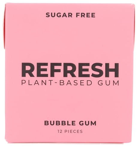 Refresh Gum - Bubble Gum, 12 ct (Pack of 12) - Chewing Gum Bulk