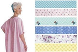 Snapwrap Reusable Patient Gown Pink Rosebud - Deluxe Cotton/Poly Blend - Each