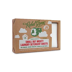 Rebel Green - Laundry Detergent Sheets, 40 Sheets (Pack of 6) - Eco Friendly Clean