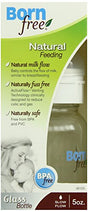 Bornfree - Natural Feeding Glass Bottle, 5 oz (Single) - Anti-Colic Baby Bottle