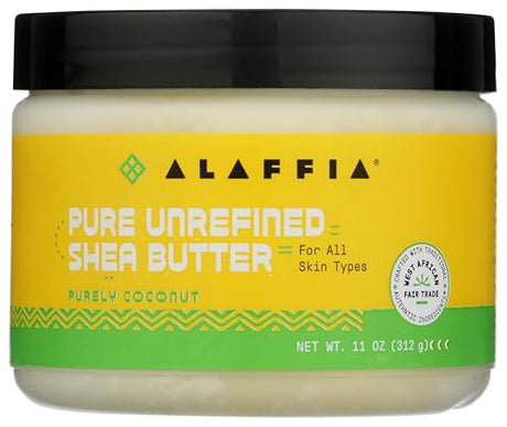 Alaffia - Unrefined Shea Butter, 11 oz - Moisturizing Skin Cream