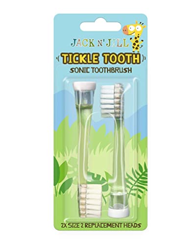 Jack N Jill Kids - Toothbrush Replacement Heads, 02 ct (Pack of 8) - Eco Friendly Brush