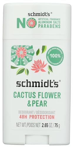 Schmidts - Cactus Flower Pear Deodorant Stick, 2.65 oz - Natural Odor Protection