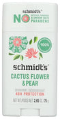 Schmidts - Cactus Flower Pear Deodorant Stick, 2.65 oz - Natural Odor Protection