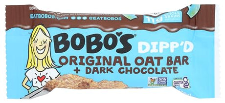 Bobo's Oat Bars - Original Dark Chocolate, 5 oz (Case of 6) - Plant Based Snack