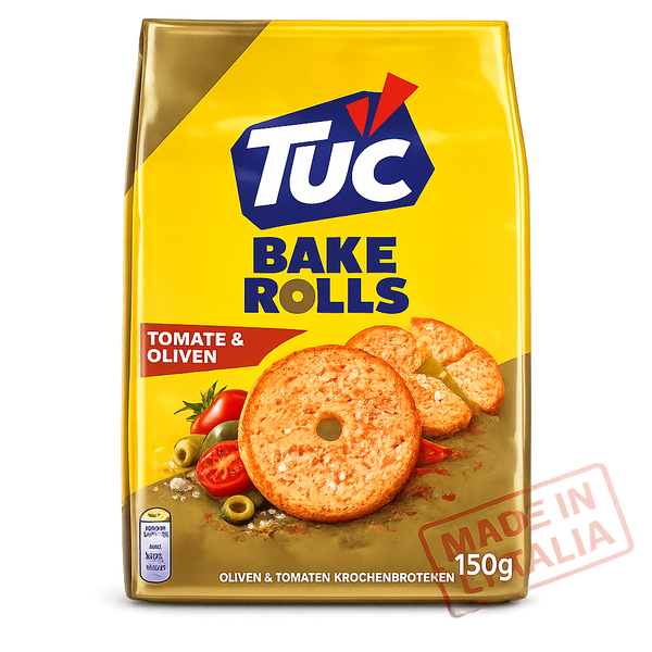 Saiwa Tuc Snack Bake Rolls Olives and Tomato 150g