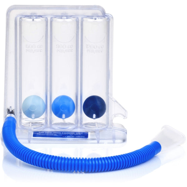 Triflo II Incentive Spirometer - Deep Breathing Exerciser for Lung Health