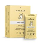 Wise Bar - Bar Organic Lemon Ginger - Case Of 12 - 1.4 Ounces - Cozy Farm 