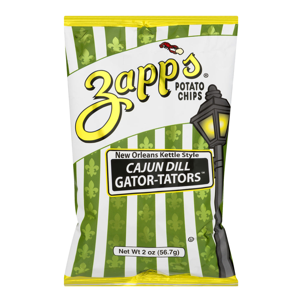 Zapps Potato Chips Chips - Cajun Dill 2 Oz - Case Of 25 - 2 Oz - Cozy Farm 