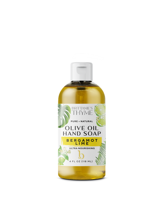 Brittanie's Thyme Hand Soap, Bergamot Lime, Liquid (4 Fl Oz) - Cozy Farm 