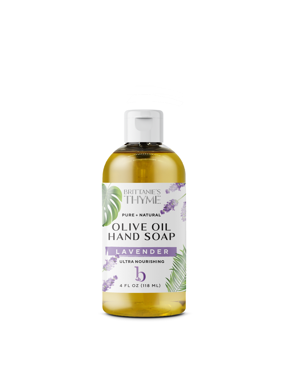 Brittanie's Thyme: Liquid Lavender Hand Soap - 4 Fl Oz - Cozy Farm 