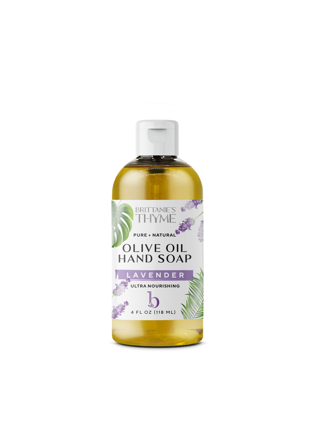 Brittanie's Thyme: Liquid Lavender Hand Soap - 4 Fl Oz - Cozy Farm 