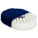 Alex Orthopedic 18 Inch Navy Donut Cushion - Convoluted Foam Tailbone Cushion for Pressure Relief