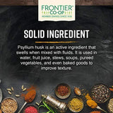Frontier Herb Psyllium Seed Husk, Whole, Organic, 1 Lb.
