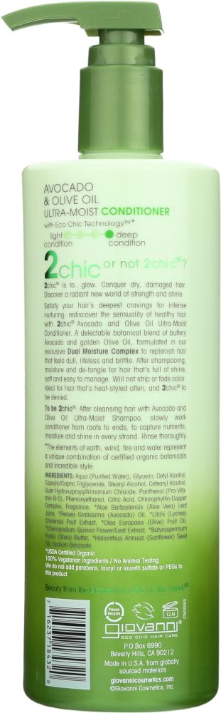 Giovanni 2chic Avocado & Olive Oil Moisturizing Conditioner, 24 fl oz