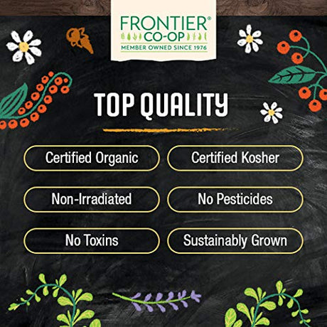 Frontier Organic Black Pepper, Medium Grind, Fair Trade Certified, 1 lb