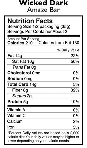 Taza Chocolate Wicked Dark Ginger 95% Barra de Cacao - Caja de 10 - 2.5 Oz