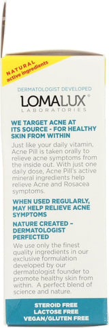 Lomalux Laboratories Acne Treatment packaging with text on a white background