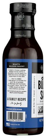 Seoul Vegan Bulgogi Sauce, Korean BBQ, Gluten-Free, Soy-Free, Case of 6 (15 oz)