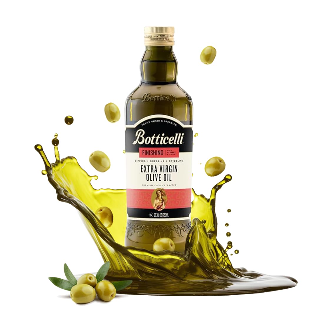 Botticelli - Extra Virgin Olive Oil Finishing, 16.9 fl oz (Pack of 6) - Dairy, Wheat, Yeast-Free