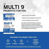 Kyolic Kyo-Dophilus 9 Probiotic Supplement, 9 Billion CFU, Digestive & Immune Support, 90 Capsules