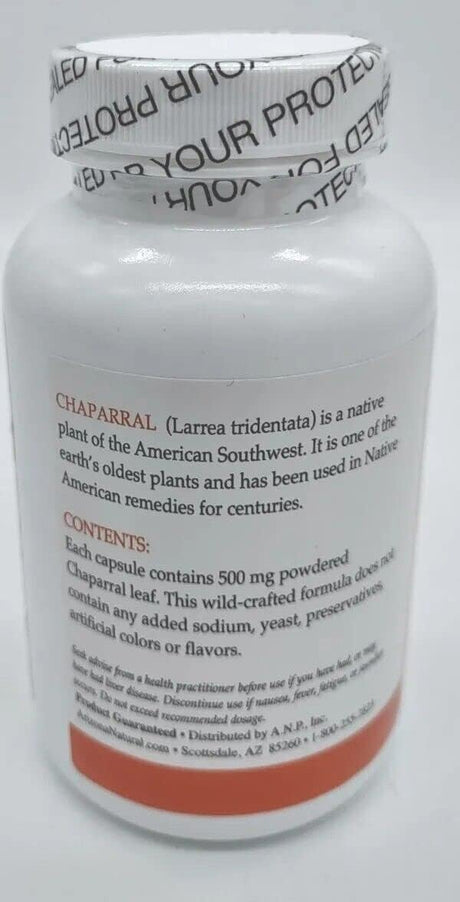 Arizona Natural Chaparral, 500 mg, 180 Capsules