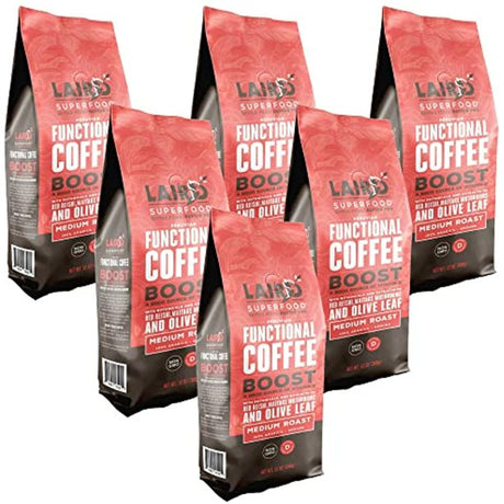 Laird Superfood Coffee Boost Medium Roast - 12 Oz., Case of 6 - Cozy Farm 