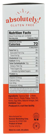 Absolutely Gluten Free Original Crackers, 12 Pack - 4.4 Oz. Per Pack
