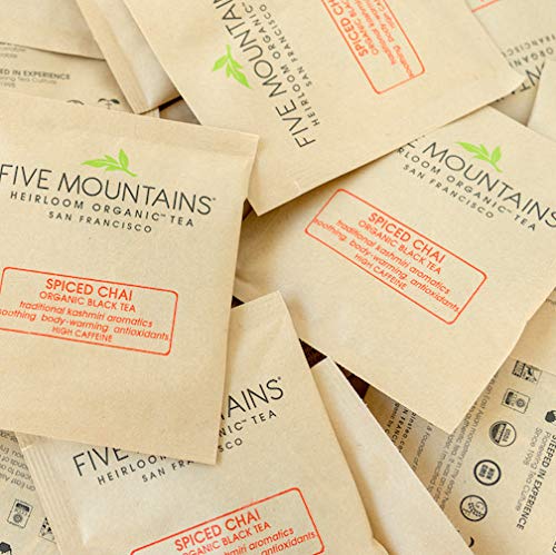 Five Mountains Tea Spiced Chai (Pack of 100) - Cozy Farm 
