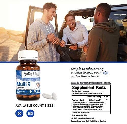 Kyolic Kyo-Dophilus 9 Probiotic Supplement, 9 Billion CFU, Digestive & Immune Support, 90 Capsules