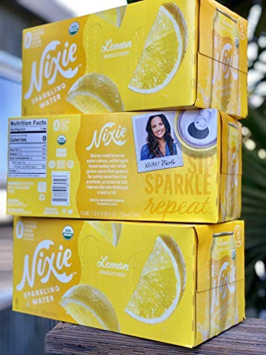 Nixie Lemon Sparkling Water, 8 Oz., Case of 3