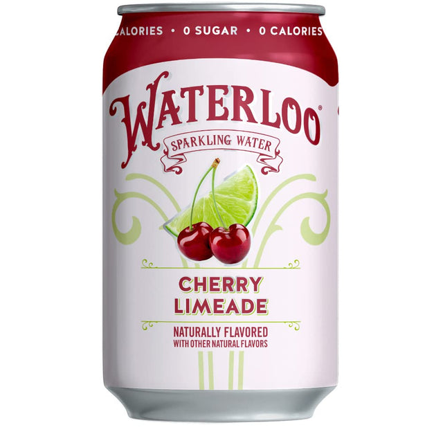 Waterloo SPK Water: Cherry Limeade 12 fl. oz. (Case of 3) - Cozy Farm 