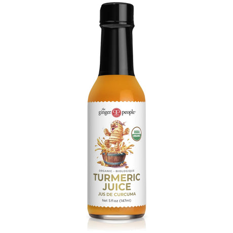 Ginger People - Organic Turmeric Juice, 5 fl oz (Pack of 6) - Immunity Boosting Drink