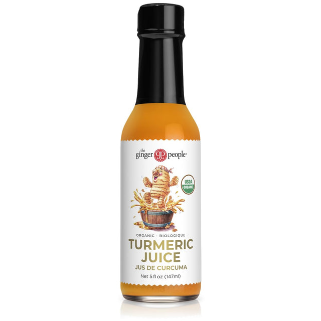 Ginger People - Organic Turmeric Juice, 5 fl oz (Pack of 6) - Immunity Boosting Drink